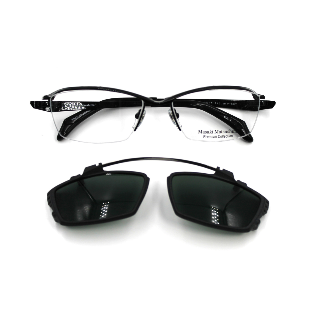 Masaki Matsushima Titanium Frame | Clip-On Polarized | Model MFP 567