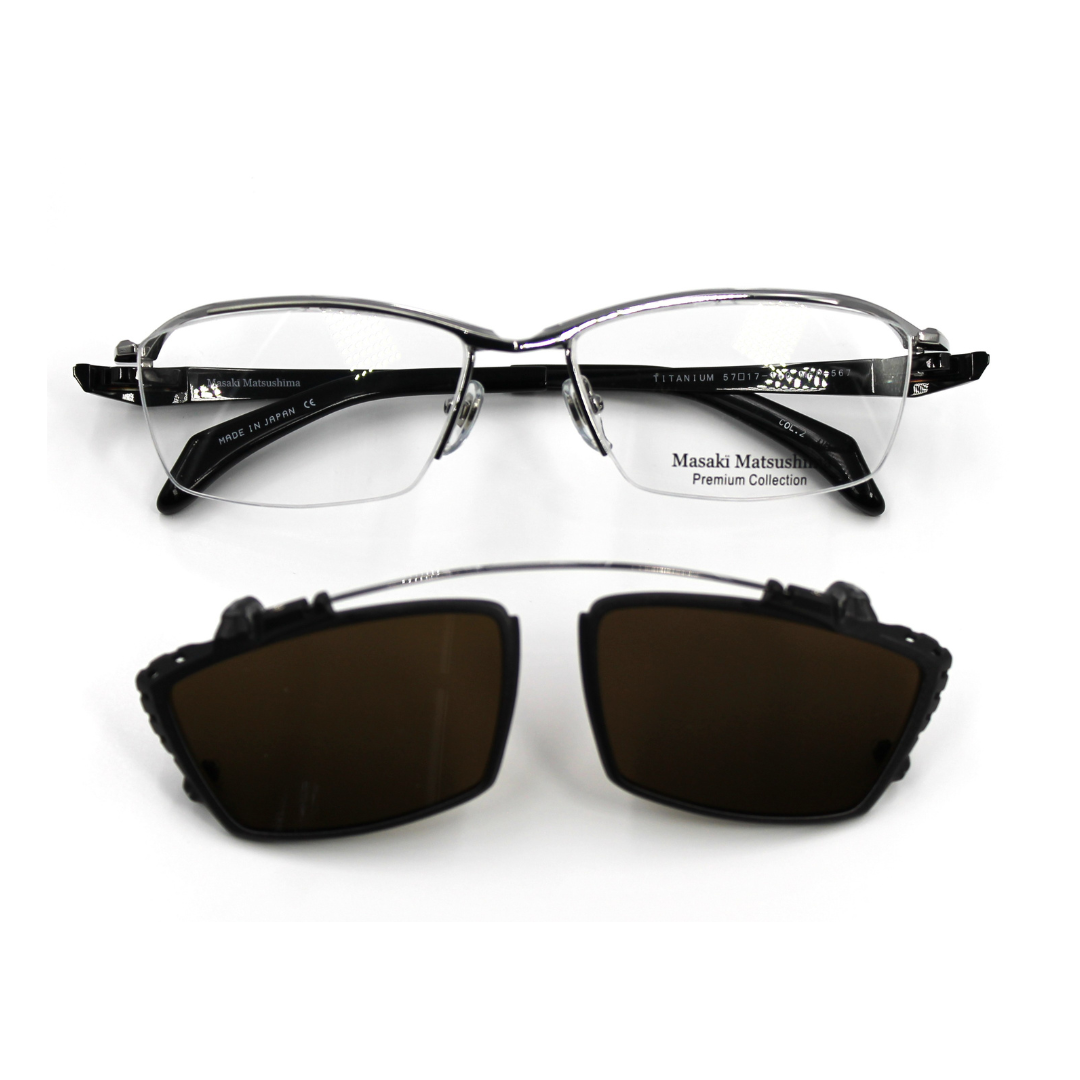 Masaki Matsushima Titanium Frame | Clip-On Polarized | Model MFP 567