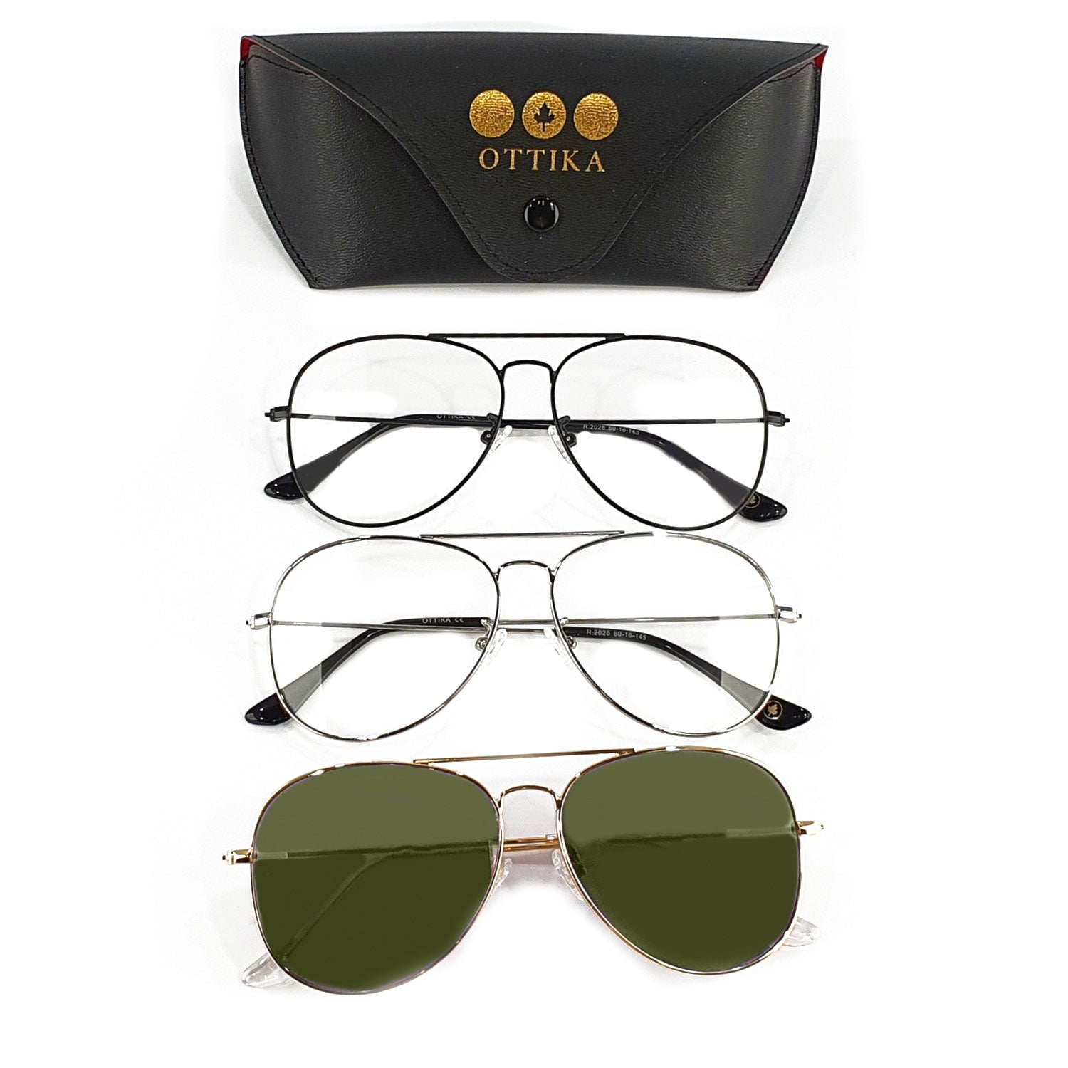 Ottika Care | Classic Style - Blue Light Blocking Glasses & Photochromatic - G-15 Changeable