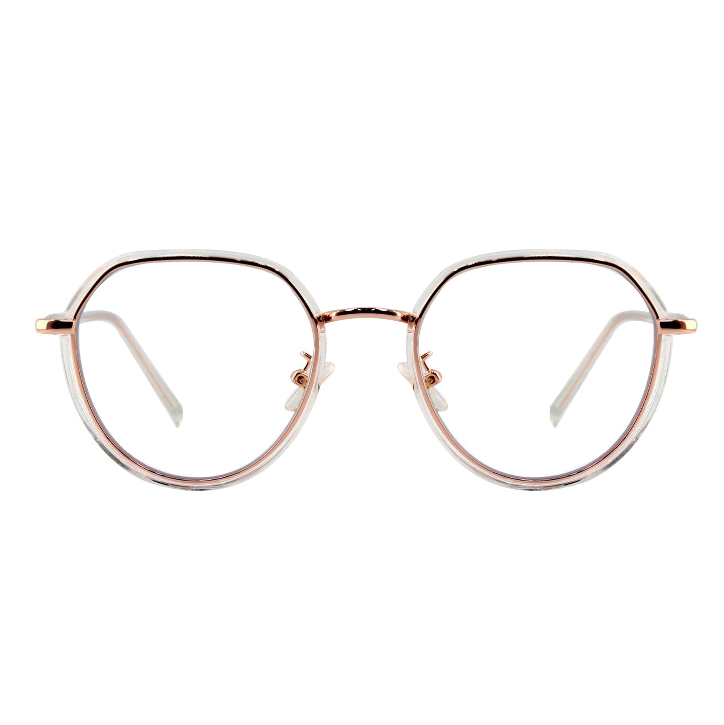 Ottika Care - Blue Light Blocking Glasses - Adult | Model TR1906 | Coating Gold & Green