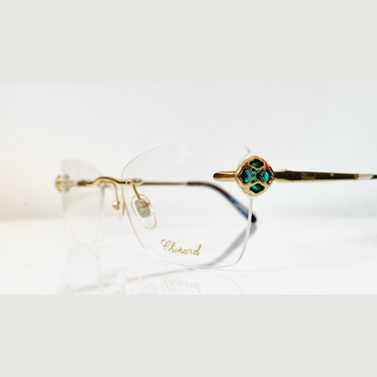 Chopard Spectacle Frame - 23 K Gold Plated Rimless | Model VCHF86S