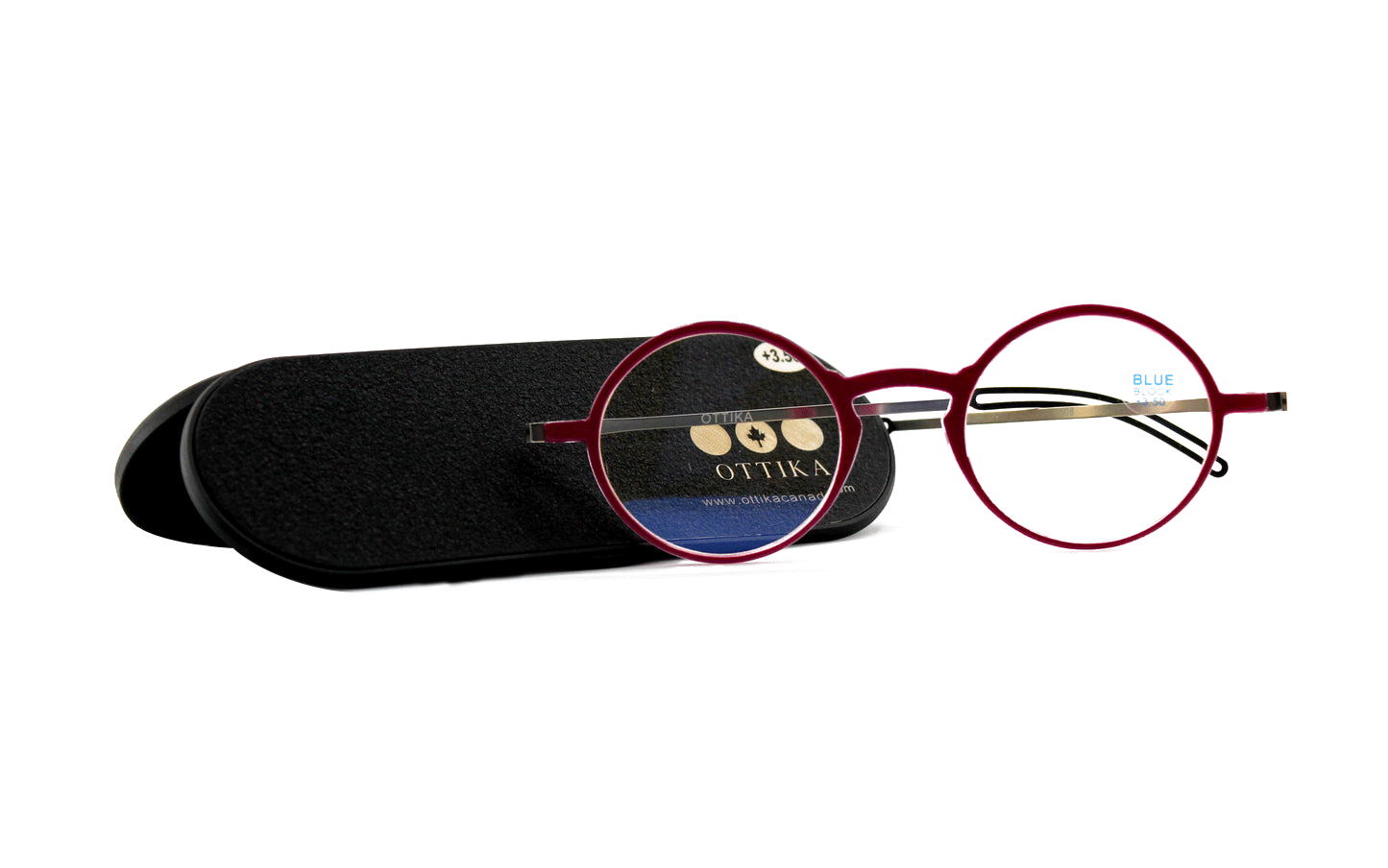 Care by Ottika - Blue Light Blocking Reading Glasses | Round shape